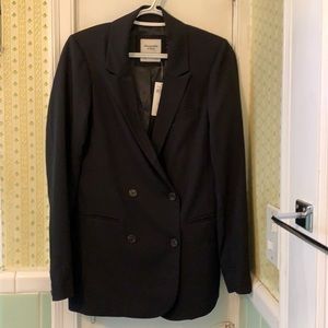 Abercrombie black boyfriend blazer NWT